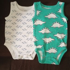 Carter's 2 tank tops onesie